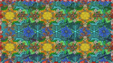 Mavi renkte çiçeklerle süslenmiş kusursuz çiçek deseni. Suluboya tarzında mavi renkte çiçekler.