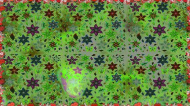 Çiçekli bahar çiçekleri. Motley illüstrasyonu. Küçük renkli çiçekler. Moda baskıları için zarif bir şablon. Küçük çiçekte şirin desenler.