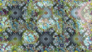 Çiçekli karalama şeklinde Raster çiçek deseni. Tarafsız renklerde çiçekler. Nazik, narin çiçek arkaplanı.