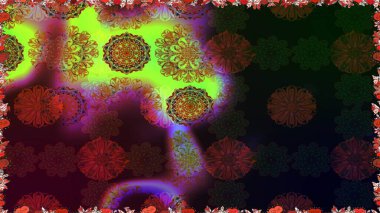 El çizimi. Kahverengi renkli çiçekler. Suluboya çizimi. Çiçeklerle kusursuz desen.