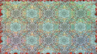 Raster dikişsiz çiçek deseni. Tarafsız renklerde vadinin çiçekleri.