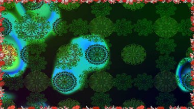 Yumuşak pamuk tasarımı. Raster 'ın taze dokusu. Sarma, tekstil ve duvar kâğıdı için kusursuz çiçek arkaplanı. Yumuşak fayans. Klasik çiçek deseni.