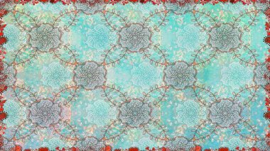 Tarafsız renklerde. Tarafsız renklerde bir papatya deseni. Raster illüstrasyonu.