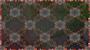 Raster suluboya çiçek deseni, narin çiçekler, gri çiçekler, tebrik kartı şablonu. Güzel kumaş deseni.