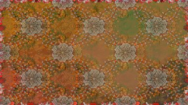 Süs bahar bahçe doku gelişir. Çiçek desenli. Çiçek sorunsuz arka plan. Raster illüstrasyon.