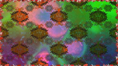 Çiçek desenleri yeşil renklerde, el yapımı papatyalar, papatyalar. Tekrarlayan çiçek arkaplanı, zarif yeşil çiçek duvar kağıdı.