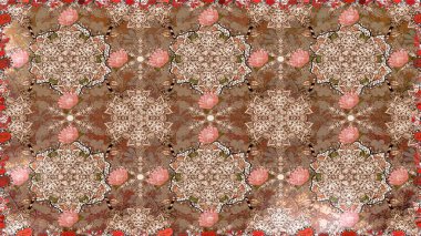 Çiçek izi. Çiçekler suluboya tarzında kahverengi renkte. Suluboya kusursuz desen.