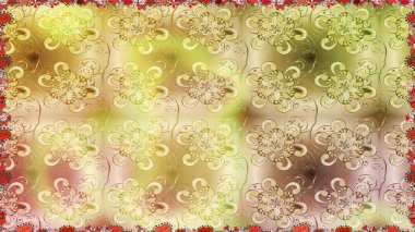 Üst manzara, yumuşak bej rengi. Çiçek kompozisyonu, el boyası, hassas şablon. Manzaralı çiçek deseni. Sevgililer günü ve tebrik kartı konsepti için şık bir davet.