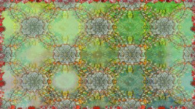 Soyut zarafet, çiçekli arkaplan deseni. Raster Güzel kumaş deseni.