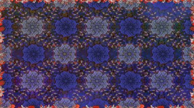 Eskiz tarzı menekşe rengi. Raster illüstrasyonu. Şirin karalama çiçekleri olan kusursuz çiçek desenleri. Raster illüstrasyonu. El yapımı çiçek ve bitki koleksiyonu.