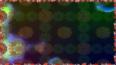 Modaya uygun kumaş deseni. Renkli Yaz Temalı Kusursuz Arkaplan. Düz Çiçek Elementleri Tasarımı. Sevimli çiçek raster deseni.