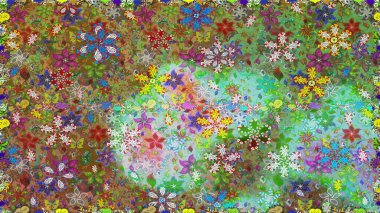 Çiçekler suluboya seamless modeli. Raster şık kumaş deseni.