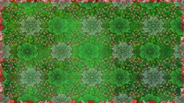 Soyut zarafet, çiçekli arkaplan deseni. Raster Güzel kumaş deseni.