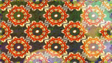 Lüks, kraliyet ve Viktorya dönemi konsepti. Süslü dekorasyon. Raster klasik barok çiçeksiz altın desenli. Altın elementlerle kahverengi renklerde altın desen.