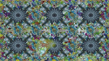 Çiçekli karalama şeklinde Raster çiçek deseni. Yumuşak, bahar çiçekli arka plan. Mavi renkte çiçekler.