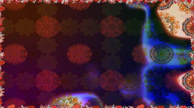 Raster illüstrasyonu. Kahverengi renklerde. Çiçekli tebrik kartı. Doğum günü kartı ya da düğün davetiyesi. Suluboya çiçek buketi. Çiçek arka planı.