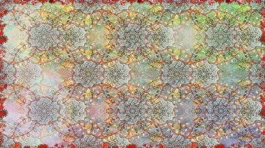 Çiçeksiz desenli nakış işlemeli gelincikler ve vadideki zambaklar. Tekstil tasarımı için gri renkli geleneksel halk çiçekleri buketi.