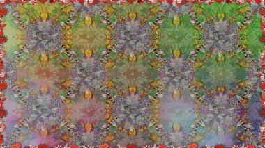 Sevgililer günü ve tebrik kartı konsepti için şık bir davetiye. Gri renkli manzaralı çiçek deseni. Üst manzara, yumuşak stil. Çiçek kompozisyonu, el boyası, hassas şablon..