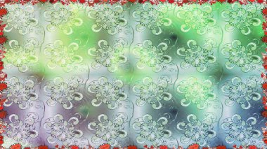 Tarafsız renklerde çiçekler. Renkli Bahar Temalı, pürüzsüz bir arka plan. Düz Çiçek Elementleri Tasarım Raster illüstrasyonu. Çiçekli, suluboya desenli kusursuz çiçek deseni.