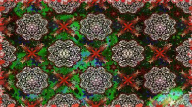 Çiçekli karalama şeklinde Raster çiçek deseni. Gri renkli çiçekler. Nazik, sevimli çiçek arkaplanı..