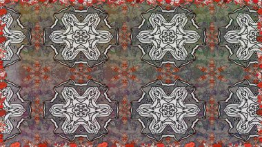 Eskiz tarzı gri renkte. El yapımı çiçek ve bitki koleksiyonu. Raster illüstrasyonu. Şirin karalama çiçekleri olan kusursuz çiçek desenleri. Raster illüstrasyonu.