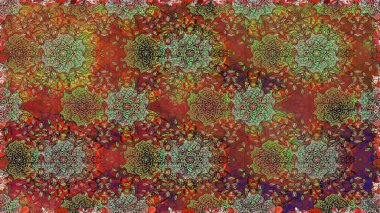 Çiçeksiz desenli arka plan, yaz çiçekleri. Düz Çiçek Elementleri Tasarımı. Kahverengi renkli çiçekler. Renkli Bahar Teması Kusursuz Arkaplan.