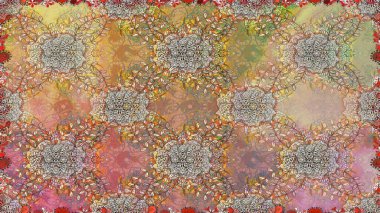 Raster deseni. Sanat bej tarzı çiçeklere ilham verir ve arka plan bırakır. Karalama çiçekleri kusursuz desen. Bej el çizimi desen.