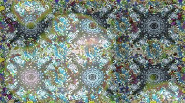 Tarafsız renklerde çiçekler. Çiçekli karalama şeklinde Raster çiçek deseni. Yumuşak, bahar çiçekli arka plan.