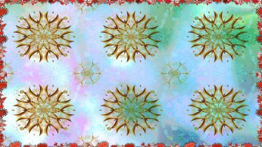 Etnik Mandala süsü. Raster Henna dövme stili. Kızılderili desenli desenli desenli şal deseni. Tekstil, tebrik kartı, boyama kitabı, telefon kılıfı baskısı için kullanılabilir.