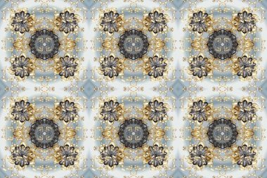 Raster altın desen. Doğulu stil, altın elementli gri, bej ve nötr renklerde altın desenli arabesk yapar. Kusursuz kıvırcık saçlar..