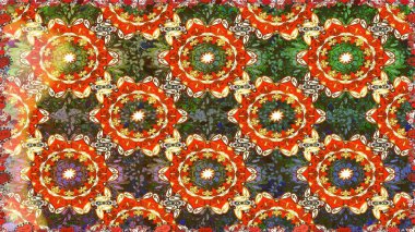 Klasik klasik klasik arka plan. Kusursuz klasik raster kahverengi ve altın desenli. Geleneksel oryantasyon süsü.