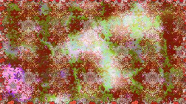 Çiçek kompozisyonu. Raster deseni. Küçük çiçekte güzel bir desen var. Çiçek arkaplan. - Kahverengi çiçekler. Çiçek kolajı. Doğa.