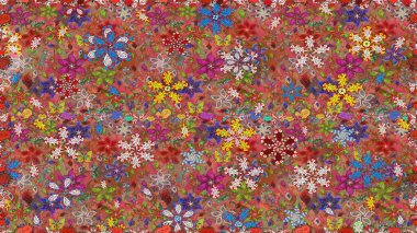 Sarma, tekstil ve duvar kâğıdı için kusursuz çiçek arkaplanı. Klasik çiçek desenli. Yumuşak pamuk tasarımı. Raster 'ın taze dokusu. Yumuşak kiremit.