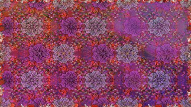 Raster deseni. Çiçekler, suluboya ile dikişsiz çiçek deseni. Küçük çiçek Güzel Çiçek desen.