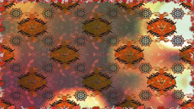 Sabıka fotoğraflarında, bebek kıyafetlerinde, duvar kâğıtlarında, paket kutularında falan kullanılabilir. Zarif, parlak ve pürüzsüz kahverengi çiçek deseni tasarımı.