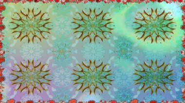 Raster Hip kumaş deseni. Kusursuz Vintage Çiçek Deseni.