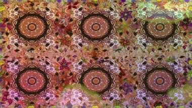 Doğu tarzı arabesk tarzında altın elementler. Kusursuz altın desenli bukleler. Kahverengi renklerde pürüzsüz desen. Raster altın pürüzsüz desen.