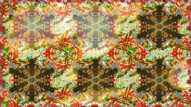 Kahverengi renklerde, altın elementli, pürüzsüz bir desen. Şam tasarım için kusursuz desen.