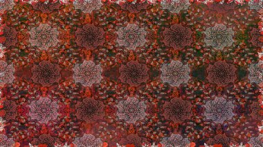 Tekstil ya da kitap kapakları, imalat, duvar kağıtları, baskı, hediye paketi ve yapıştırma kitabı için çiçeksiz arka plan. Küçük çaplı çiçeklerdeki basit şirin desenler. Raster illüstrasyonu.