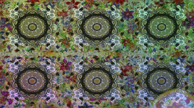 Kart, duvar kağıdı, ambalaj ve tekstil için klasik tasarım. Klasik çiçek dokusu. Kusursuz desenli altın elementler. Gri renkli Royal retro. Altın şablon. Raster illüstrasyonu.