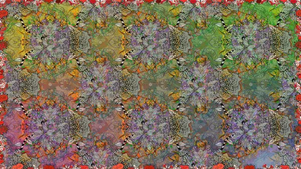 Raster deseni. Küçük çiçekte güzel bir çiçek deseni var. Çiçekli, suluboya desenli kusursuz çiçek deseni.