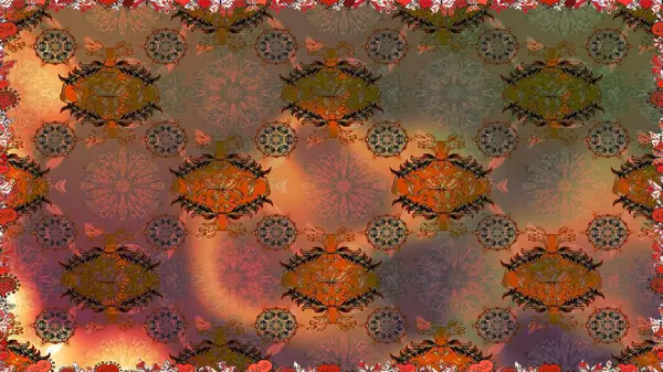 Raster kına dövme tarzı. Etnik Mandala süsleme. Kullanılabilir Tekstil, tebrik kartı, boyama kitabı, telefon durumda yazdırma için. Hint çiçek desenli madalyon desen.