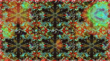 Antika altın tekrarlanabilir duvar kağıdı. Damask pürüzsüz yineleme kalıbı. Barok tarzında altın çiçekli süs. Kahverengi renklerde altın element.
