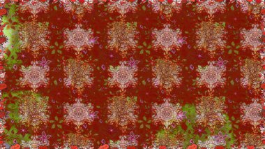 Kusursuz raster deseni. Çiçek arkaplan. Güzel kumaş deseni.