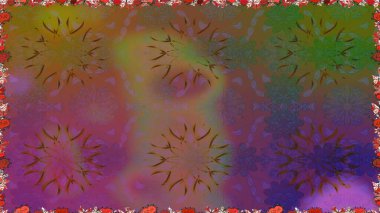 Bahar çiçekli, dikişsiz, sevimli çiçek deseni. Güzel kumaş deseni. Raster illüstrasyonu.