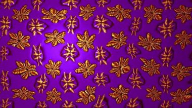 Renkli unsurlarla hareketli arka plan görüntüleri. Çiçekler. Eski model. Bayrak tarzı. Video kaydı. Şablon. Döngü. Kusursuz..