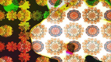 Raster şirin suluboya çiçek desenleri çiziyor. Kartlar, davetiyeler, tarih kartları ve daha fazlası için kullanılabilir. Büyük bir suluboya çiçek seti..