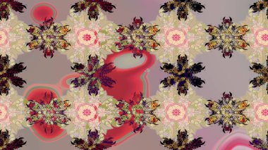 Bej renkli çiçekler. Yumuşak, bahar çiçekli arka plan. Raster çiçek desenli ve çiçekli..