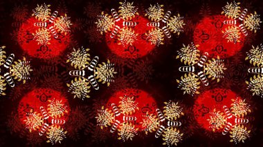 Siyah renkli etnik çiçeklerle süslenmiş zarif bir eskiz şekli. Raster Çiçek İllüstrasyon Şirin Tekstil.