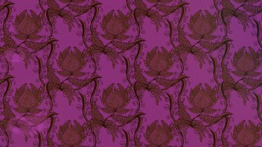 Chichi 'nin kumaş kalıbını çiz. Düz Çiçek Elementleri Tasarımı. Raster illüstrasyonu. Renkli Bahar Teması eskiz kalıbı. Çiçek deseni.